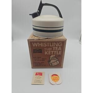 Vintage Regal 2 1/2 Qt Aluminum Tea Kettle Whistling with Box